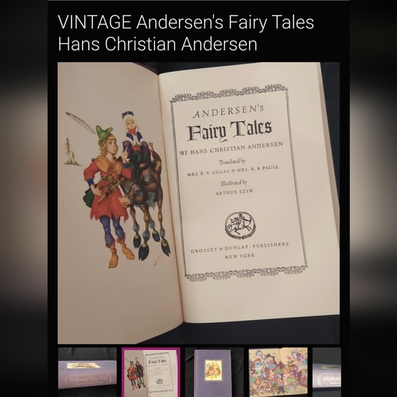 VINTAGE Andersen's Fairy Tales Hans Christian Andersen - Picture 1 of 8